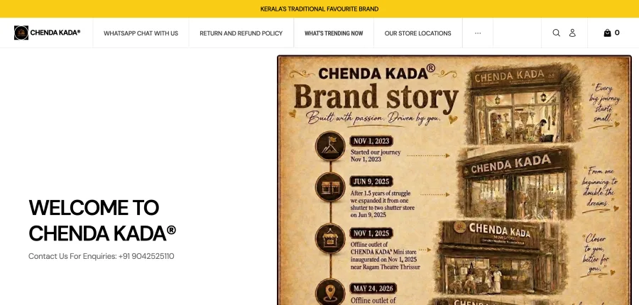 Tienda online CHENDA KADA creada con StoreLink
