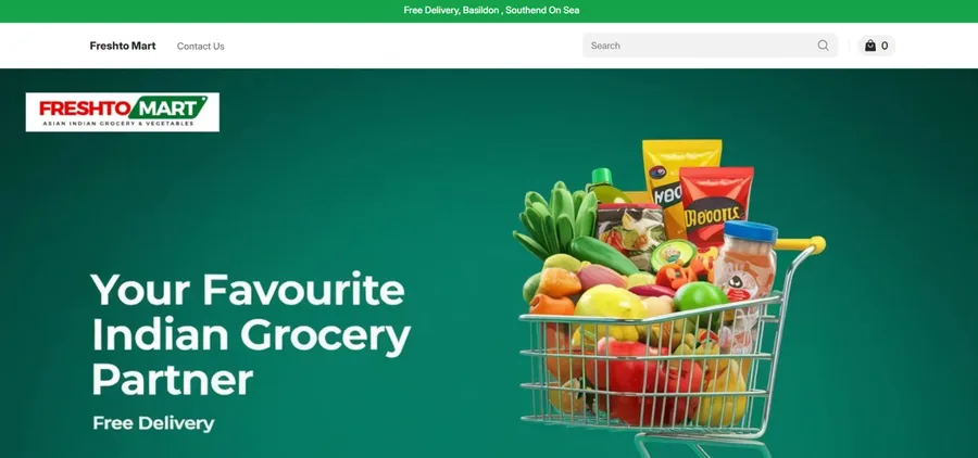 Freshto Mart online store built with Store.link