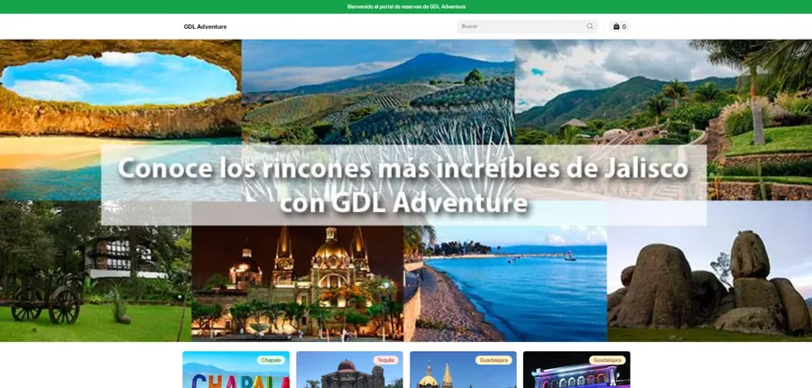 GDL Adventure online store built with Store.link