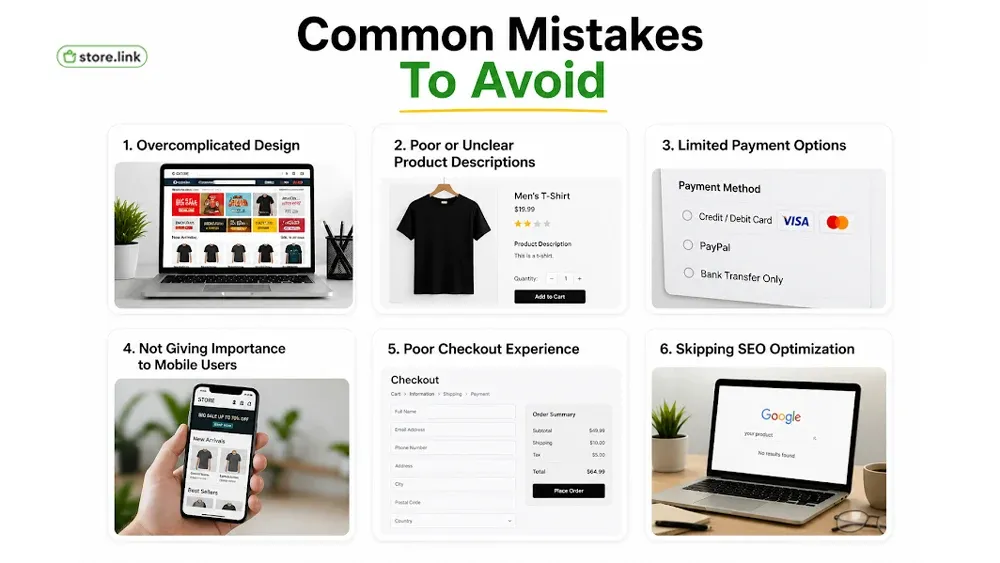 ecommerce Common Mistakes To Avoid