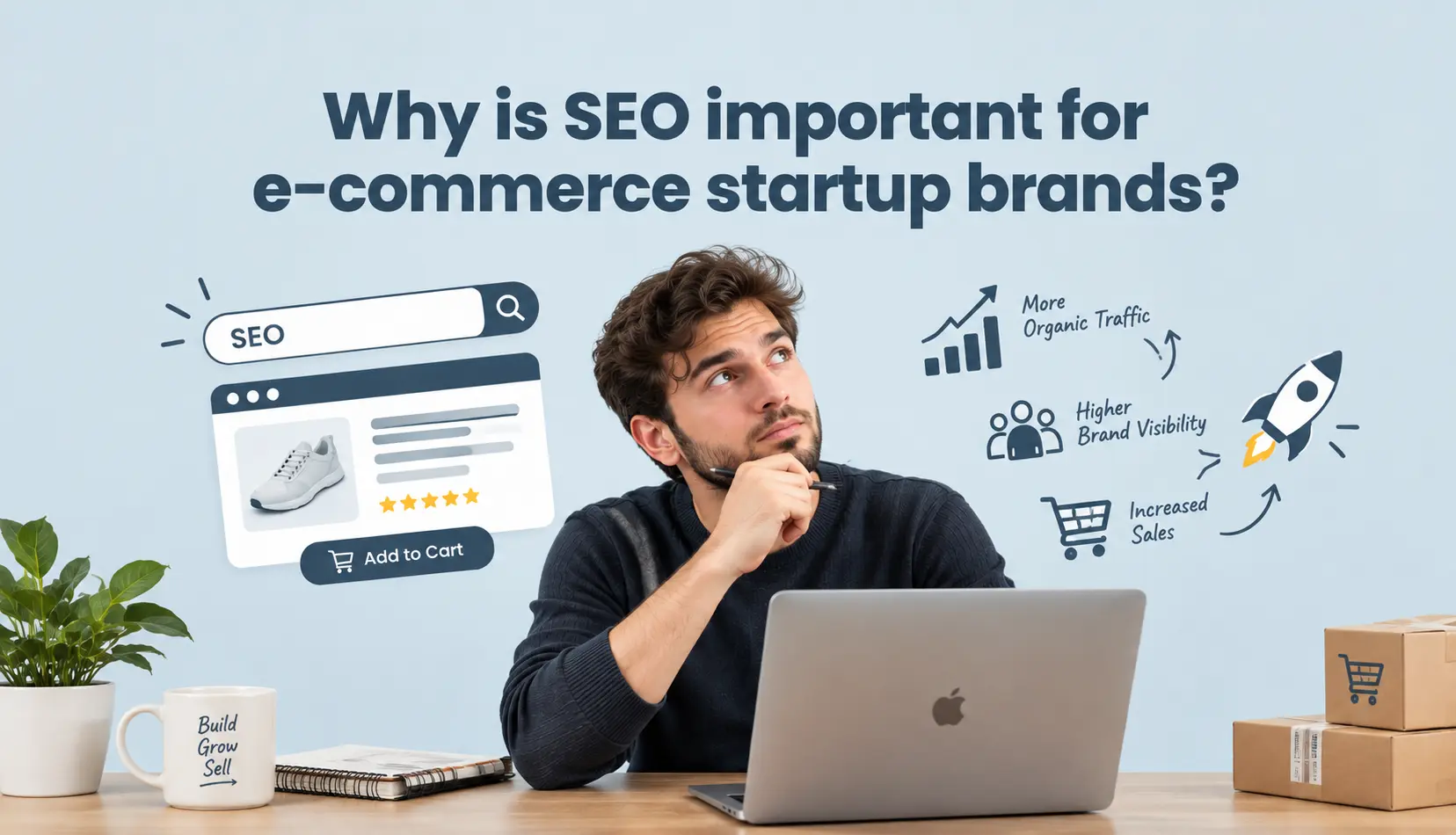 Why is SEO important for e-commerce startup brands?