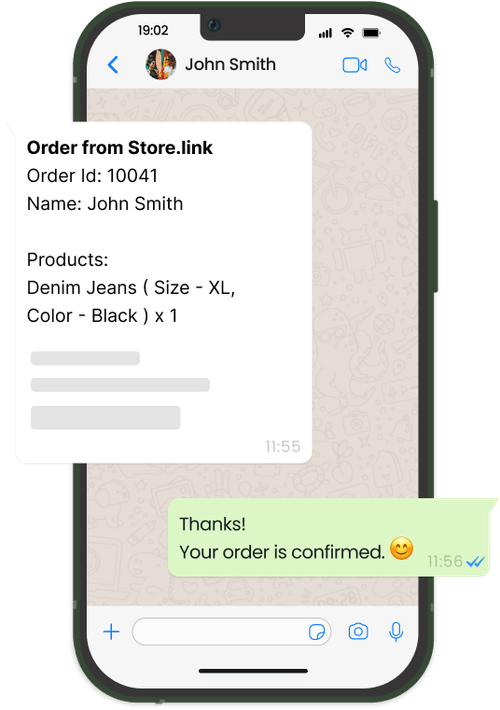 WHATSAPP STORE visual data 2