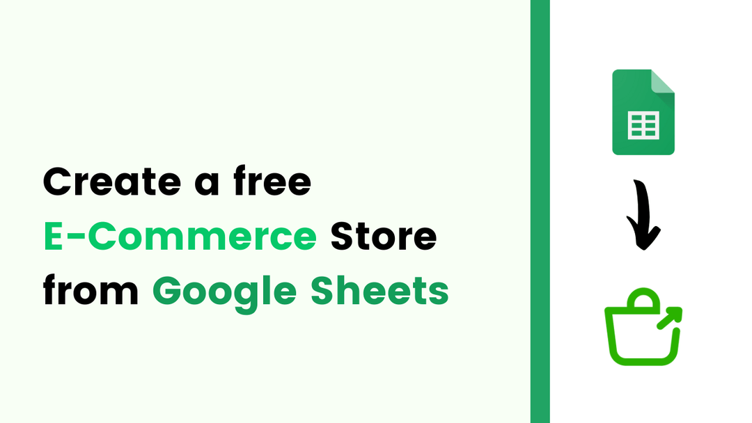 Create Online Store using Google Sheets in 1 click Store Link